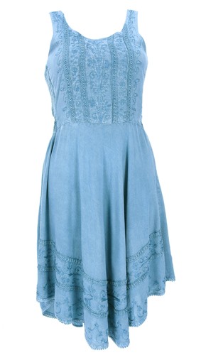Besticktes boho sommerkleid - besticktes,
