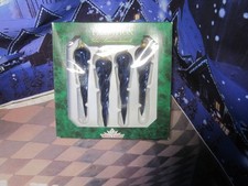 Krebs Glas  Eiszapfen mit  - Christbaumschmuck aus Glas blau ovp