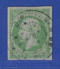 Französische Kolonien 1872 Napoleon III. 5 C trübgrün Mi.-Nr. 10 gestempelt 
