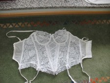 Weisse Braut-Corsage 75 B,mit