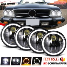 4X LED Scheinwerfer E-Prüfzeichen für Mercedes R107 560SL 450SL 380SL 300SL W107