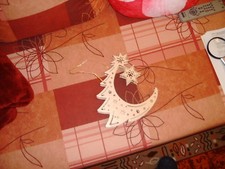 Leuchtender Halbmond  weiß