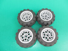 Lego Technic 4 Räder Reifen Rad mit Felgen grau 20 x 30    (200723H)