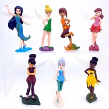 6 Stück/Set Tinkerbell Fee Prinzessin Action Miniatur Figur Kuchen Topper Puppe Spielzeug