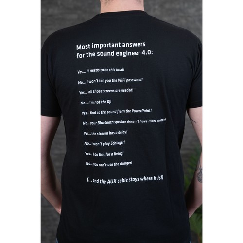 Audio antworten shirt - m, en