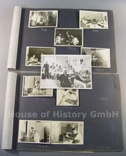 70523: 2 Fotoalbumseiten, 18 Fotos Krankenschwester, Rot-Kreuz Schwester Stettin