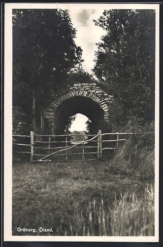 Ansichtskarte graborg öland - ansichtskarte,