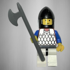 Lego® Minifigur cas145, Castle, Ritter Knight König King Burg Castle Lanze Axt