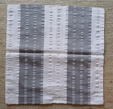 elegante 2er Set 40x40cm Kissenbezug Kissenhülle Seersucker Baumwolle Bettwäsche