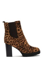 Brown Cheetah Platform Boots
