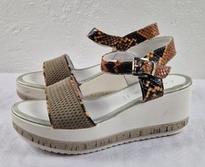 CAFe'NOIR Damen Sandalen Echt