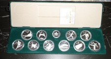 10 Stück  20$ Canada Olympia Calgary Münze 1988  1 Unze Silber / Komplettsatz