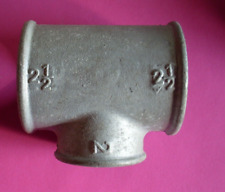 Temperguss Fitting verzinkt T-Stück reduziert IG 2 1/2" auf 2"