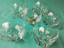 6x Kristallglas, Gläser Set 6,5 cm Nachtmann Kristall Punchglas, Bowleglas Sonja
