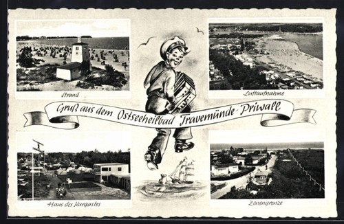Ansichtskarte travemünde - ansichtskarte,