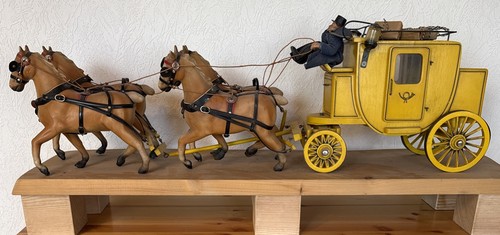 Postkutsche xxl 90cm gelbes - postkutsche,