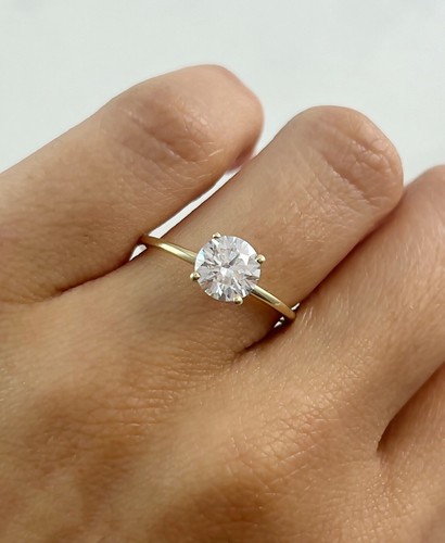 14k gelbgold lab diamond - 14k,