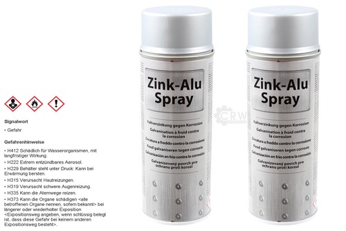 Zink alu spray zinkspray - 2x,