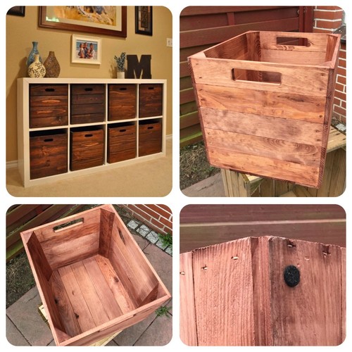 Holzkisten used braun - in,