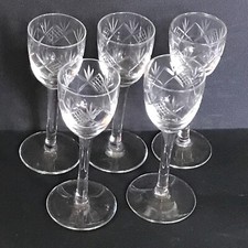 5 antike Stengelgläser