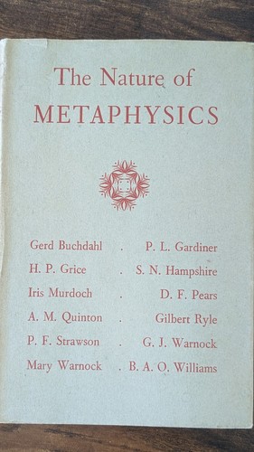 The nature metaphysics - the,