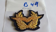 Bundeswehr Mützen Abzeichen Luftwaffe General golden auf blaugrau 1 Stück (b49)