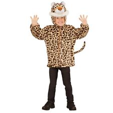 KARNEVAL FASCHING KOSTÜM KINDER LEOPARD KUSCHELJACKE GR. 98 CM NEU
