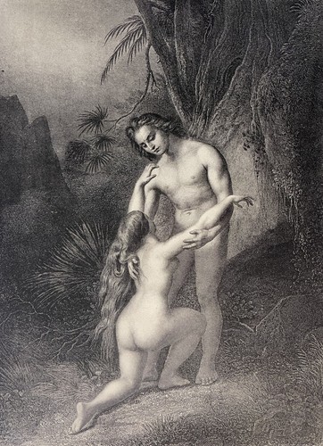 Adam und eva paradise lost - adam,