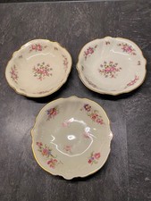 3 Stück Rosenthal Porzellanschalen  mit floralen Muster aus rosa und lila Blüten