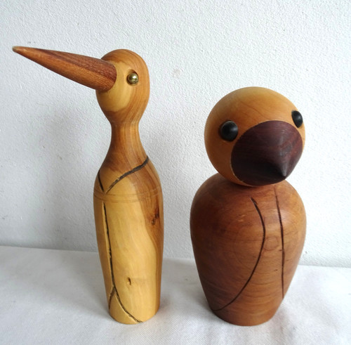Zwei holz vogel - holz, von