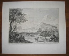 Marco Ricci: Landschaft Reiter