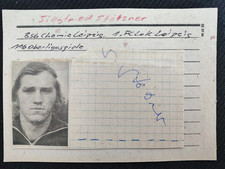 Siegfried Stötzner +Chemie Leipzig+ Karteikarte mit original Autogramm +1.FC Lok