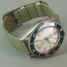 Uhren Armband Canvas Strap zweiteilig 22 mm Wechsel Federsteg bleached oliv 6268