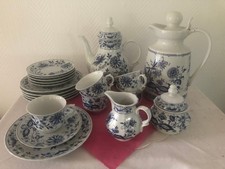 Kaffeeservice Wunsiedel Bavaria "Zwiebelmuster" Restbestand 20 tlg.