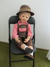 Künstlerpuppe 86cm, Luis, der Trachtenbub, Monika Peter-Leicht