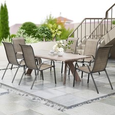 6er Set Terrassenstühle