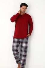 Herren Schlafanzug Pyjama-Set