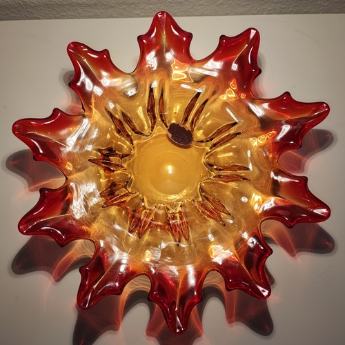 Muranoglas schale sonne ferro - schale,