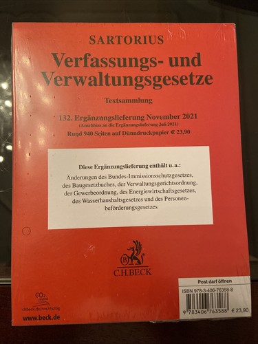 Sartorius verfassungs und - verfassungs-,