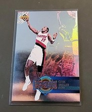 CLYDE DREXLER NBA CARD UPPER DECK HOLOGRAM 1993-94 # H22 BLAZERS ROCKETS