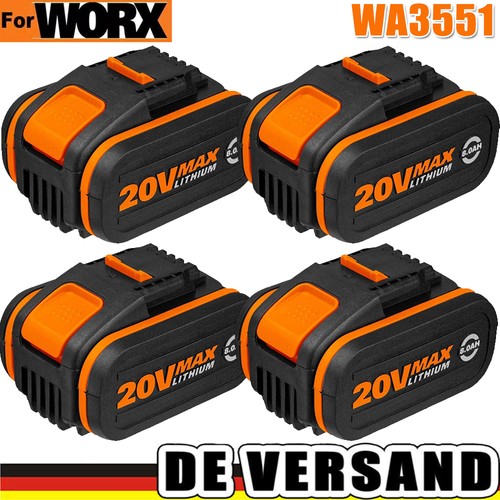 0ah für worx 20v li - 4x, 8,0ah