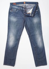 HUGO BOSS ORANGE Jenny Damen Jeans Hose W32 L34 32/34 blau dunkelblau stonewash