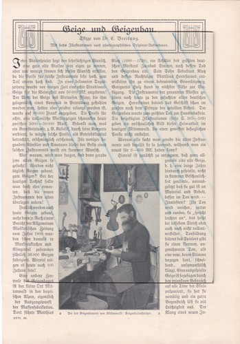 Mittenwald 1910 geige und - mittenwald,