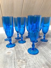 9x Vintage Sektgläser