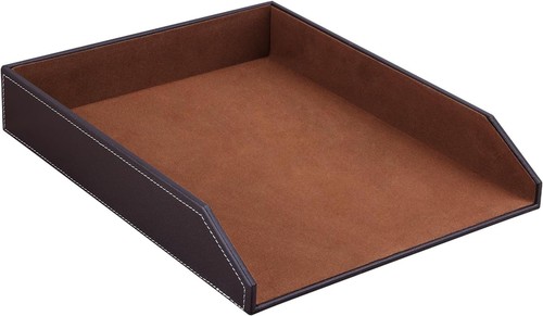 Briefablage leder braun - a4,