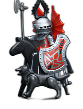 Playmobil Ritter zu Pferd Mittelalter Drachenritter Wolf