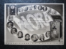 Nora Radio Superhet Empfänger , Alte Reklame , 1932 , (Y)