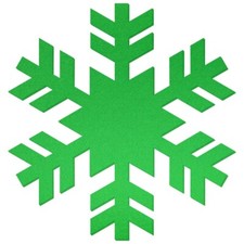 Hellgrüne Filz Schneeflocke