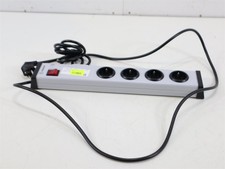 Ehmann 0221x00042303 Personenschutz-Steckdosenleiste Silber, Schwarz Schutzkonta