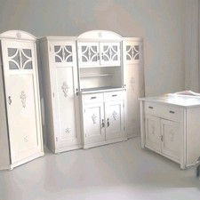 Jugendstil Küche 3 teilig Küchenschrank, Anrichte Eckschrank vom aller feinsten 